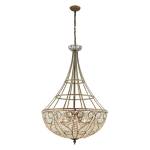 Elizabethan 28'' Wide 10-Light Chandelier - Dark Bronze