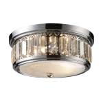 Salena 13'' Wide 2-Light Flush Mount - Polished Chrome