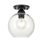Astoria 7.75'' Wide 1-Light Semi Flush Mount - Matte Black
