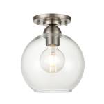 Astoria 7.75'' Wide 1-Light Semi Flush Mount - Brushed Nickel