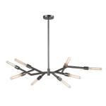 Freeform 38'' Wide 8-Light Chandelier - Graphite
