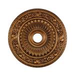 Floral Wreath 24'' Wide Medallion - Antique Bronze
