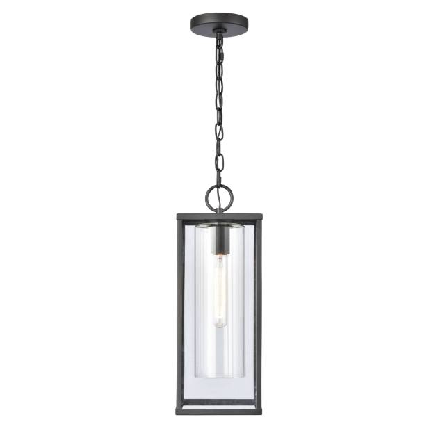 Augusta 7'' Wide 1-Light Outdoor Pendant - Matte Black