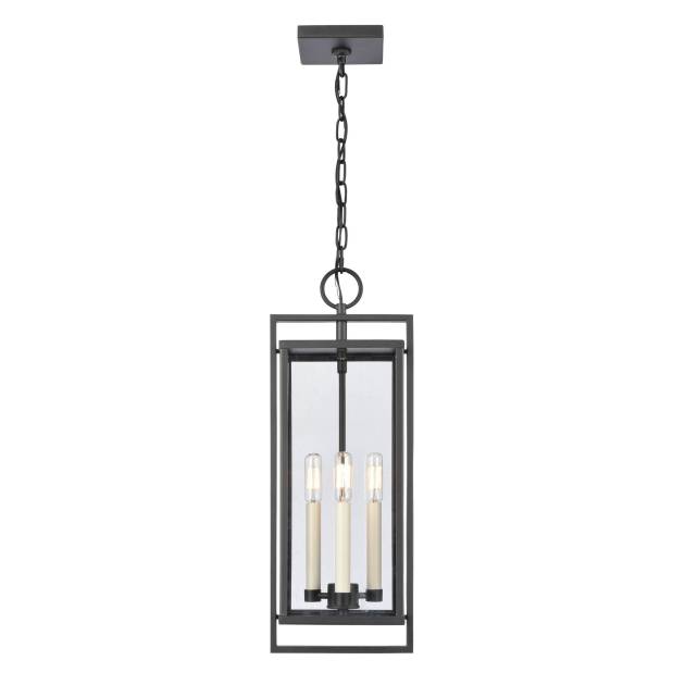 Gladwyn 8.25'' Wide 3-Light Outdoor Pendant - Matte Black
