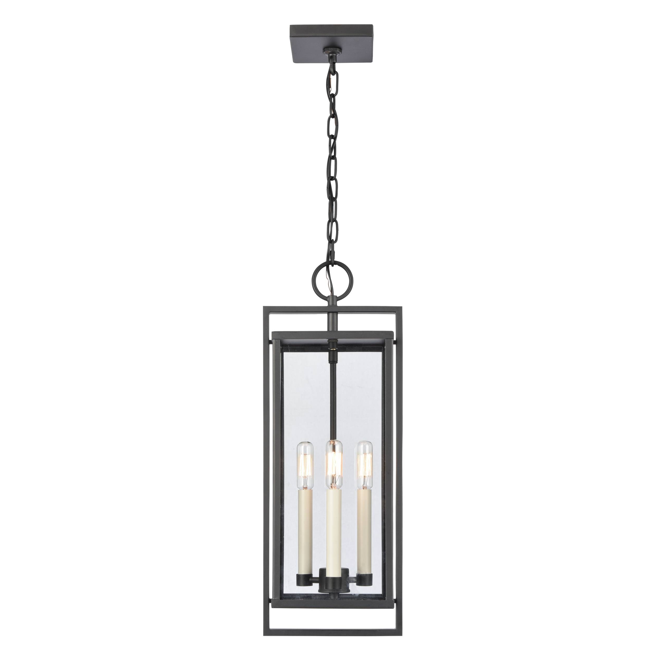 Gladwyn 8.25'' Wide 3-Light Outdoor Pendant - Matte Black