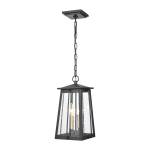 Kirkdale 9'' Wide 2-Light Outdoor Pendant - Matte Black