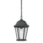 Temple Hill 10'' Wide 1-Light Outdoor Pendant - Matte Textured Black
