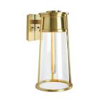 Cone 12.75'' High 1-Light Outdoor Sconce - Satin Brass