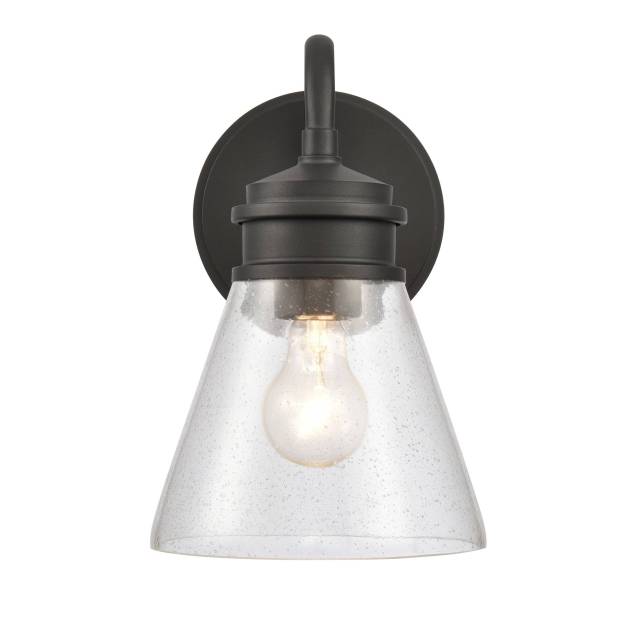 Dovas 11.5'' High 1-Light Outdoor Sconce - Textured Black