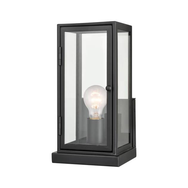 Foundation 12'' High 1-Light Outdoor Sconce - Matte Black