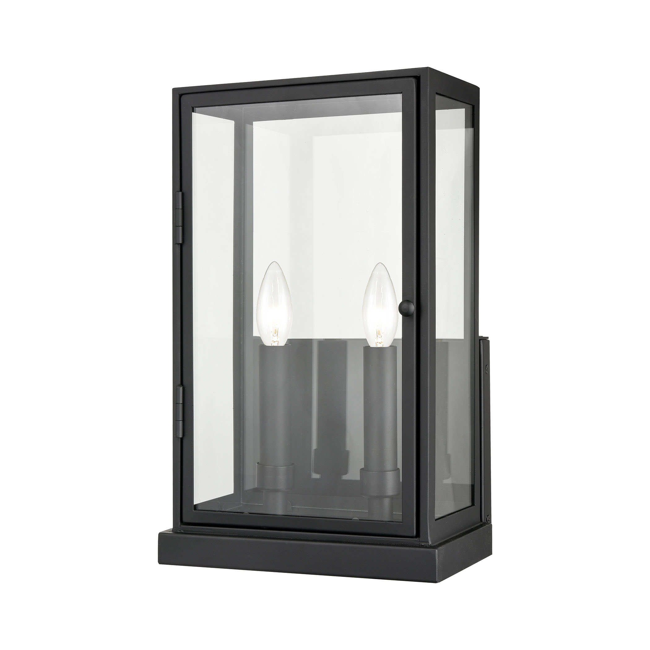 Foundation 15'' High 2-Light Outdoor Sconce - Matte Black