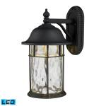 Lapuente 14'' High 1-Light Outdoor Sconce - Matte Black
