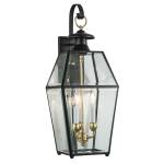 Olde Colony 27'' High 3-Light Outdoor Sconce - Black