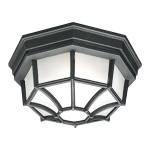 Cirque 10.5'' Wide 1-Light Outdoor Flush Mount - Black