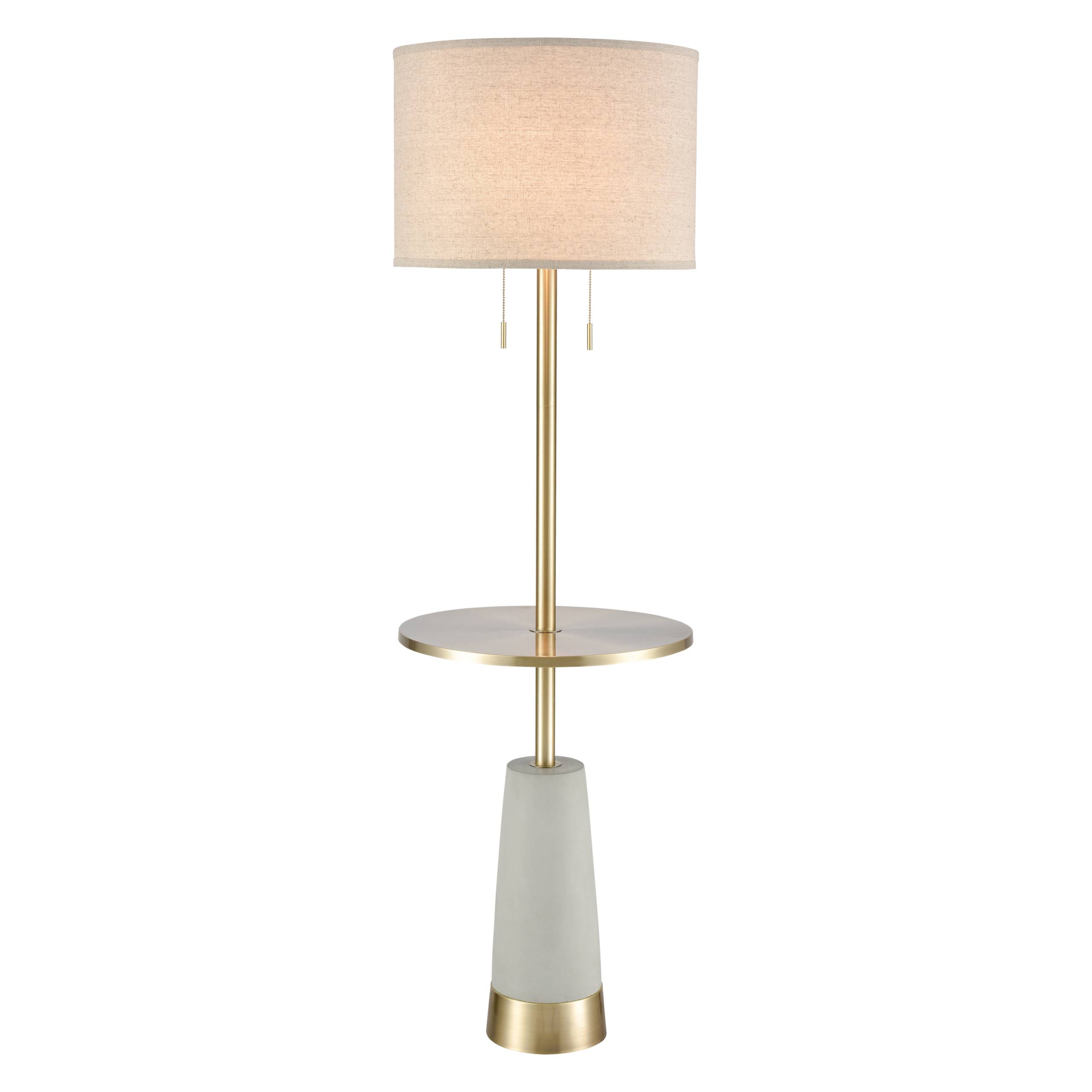 Below the Surface 63'' High 2-Light Floor Lamp - Polished Concrete