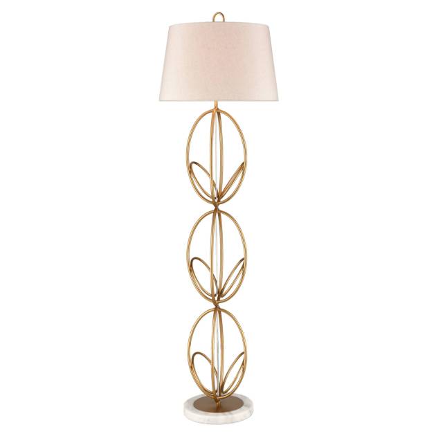 Morely 63'' High 1-Light Floor Lamp - Painted Gold