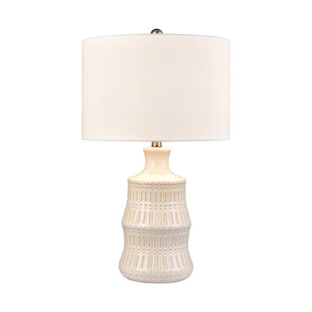 Dorin 25.5'' High 1-Light Table Lamp - White Glazed