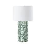 Etten 27'' High 1-Light Table Lamp - Green