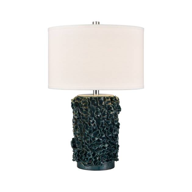 Larkin 25'' High 1-Light Table Lamp - Green Glazed