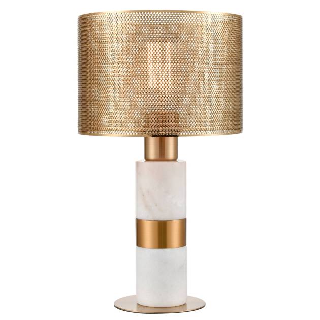Sureshot 15'' High 1-Light Table Lamp - Aged Brass