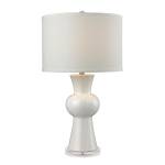 White Ceramic 28'' High 1-Light Table Lamp - Gloss White