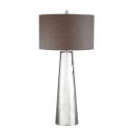 Tapered Cylinder 37.5'' High 1-Light Table Lamp - Silver Mercury