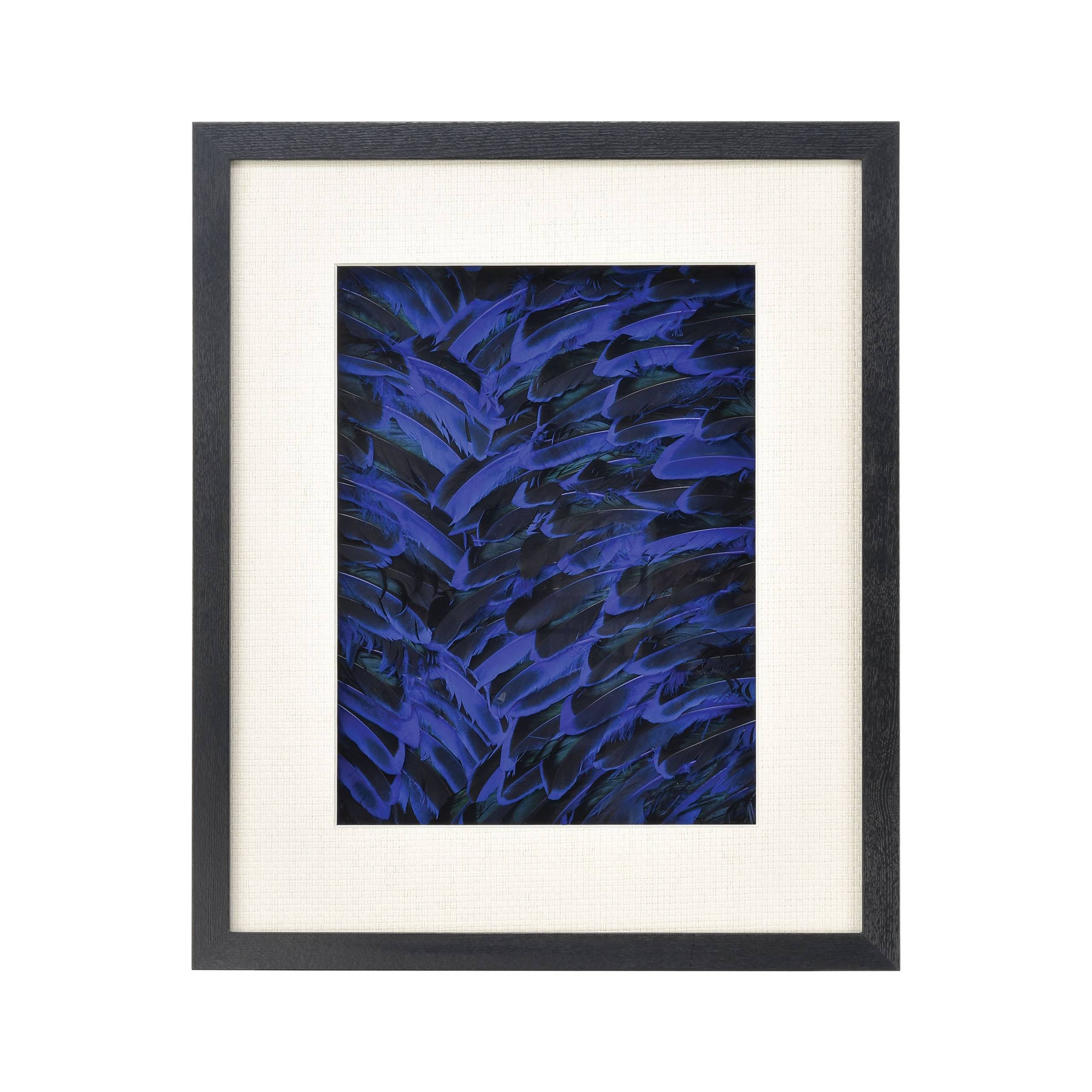 Neon Feather Dimensional Wall Art - Blue