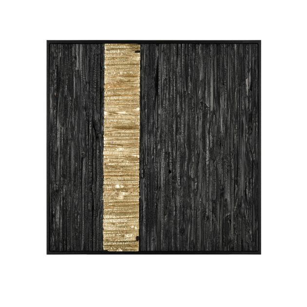 Stripe Wood II Dimensional Wall Art - Black