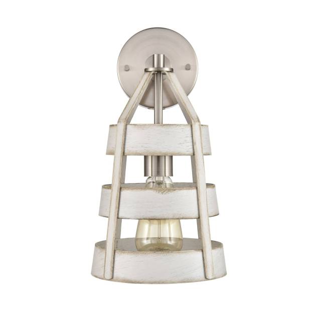 Brigantine 14'' High 1-Light Sconce - Satin Nickel