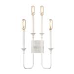 Edward 33'' High 4-Light Sconce - Matte White