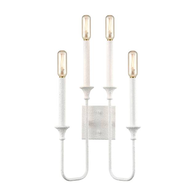 Edward 33'' High 4-Light Sconce - Matte White