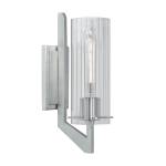 Faceted 12.75'' High 1-Light Sconce - Brushed Nickel