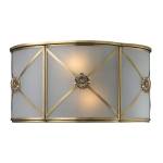 Preston 6.5'' High 2-Light Sconce - Brushed Brass