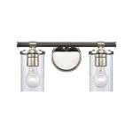 Burrow 15'' Wide 2-Light Vanity Light - Polished Nickel