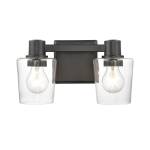 Celia 12'' Wide 2-Light Vanity Light - Matte Black