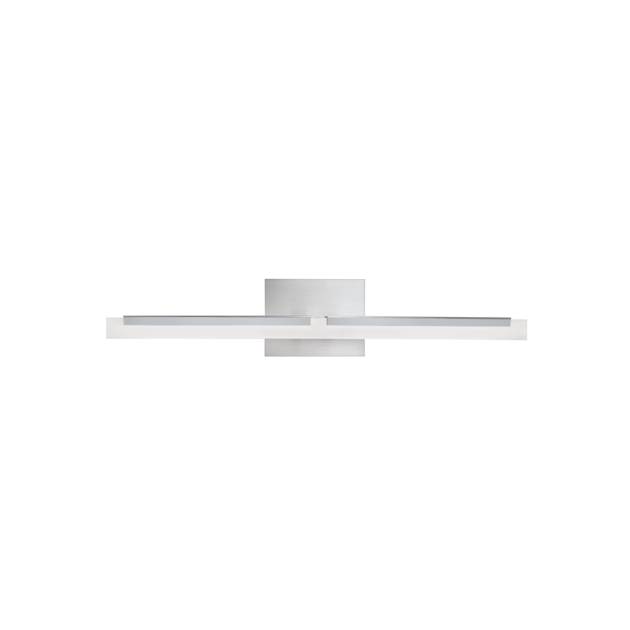 Double L Sconce 26'' Wide Integrated LED Vanity Light - Brushed Nickel