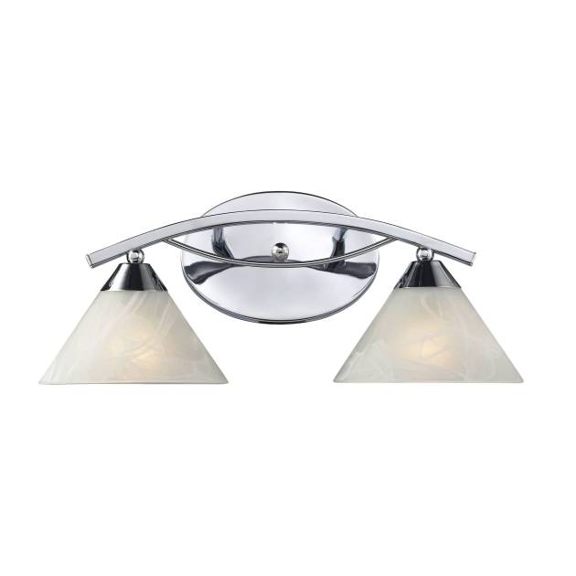 Elysburg 18'' Wide 2-Light Vanity Light - Polished Chrome