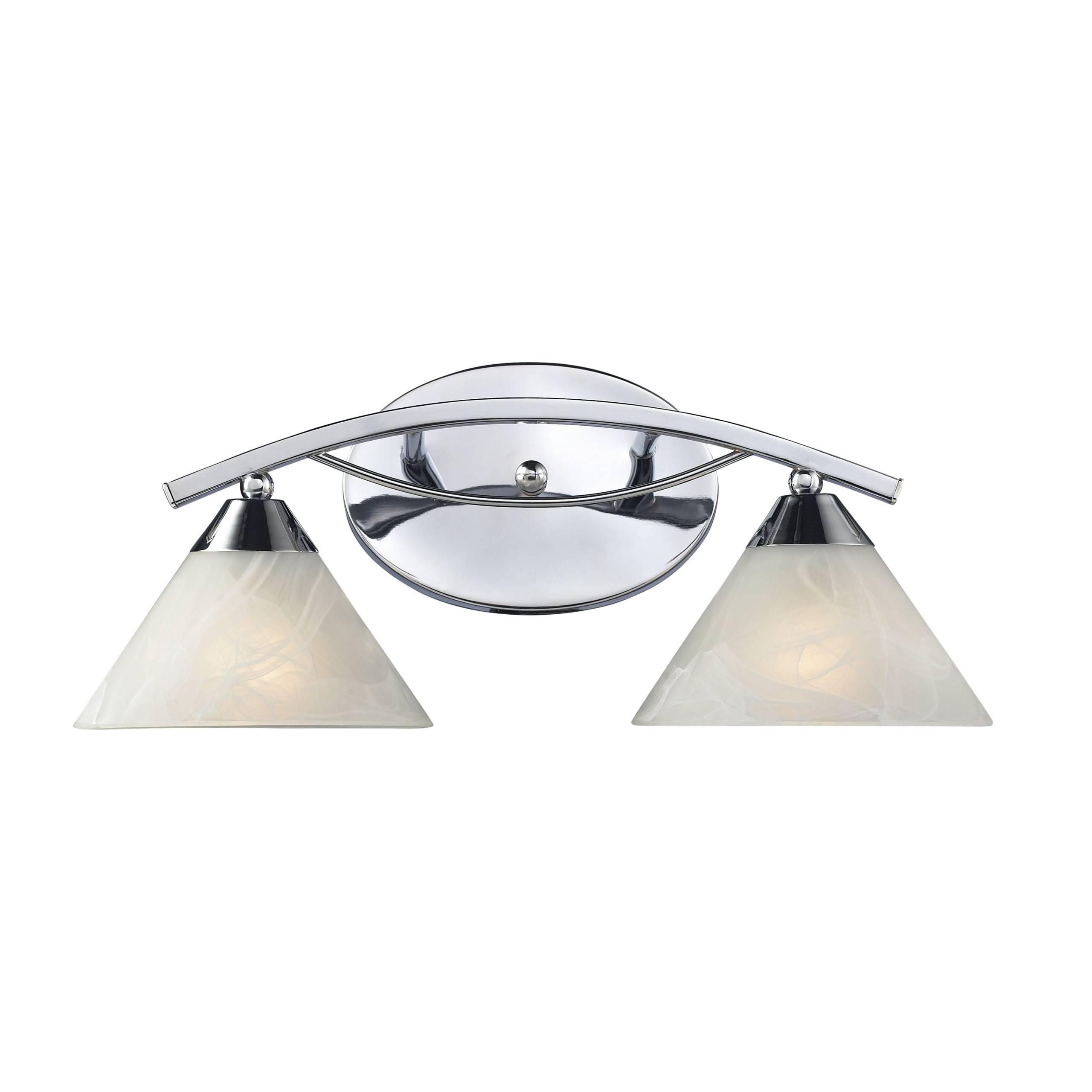 Elysburg 18'' Wide 2-Light Vanity Light - Polished Chrome