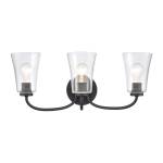 Emily 23'' Wide 3-Light Vanity Light - Matte Black