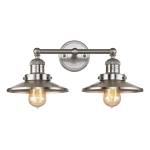 English Pub 18'' Wide 2-Light Vanity Light - Satin Nickel