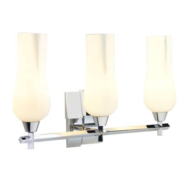 Fleur 25.25'' Wide 3-Light Vanity Light - Chrome