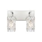 Forma de Crystal 14'' Wide 2-Light Vanity Light - Polished Chrome