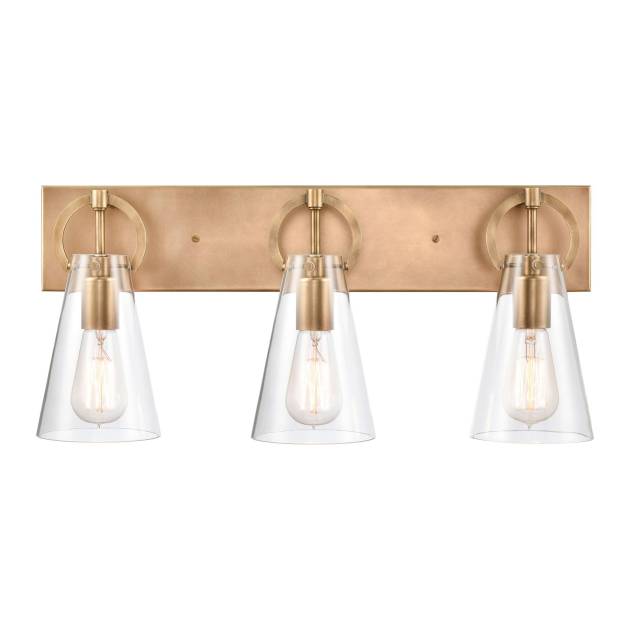 Gabby 23'' Wide 3-Light Vanity Light - Brass
