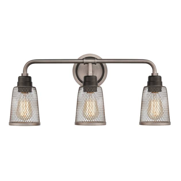 Glencoe 23'' Wide 3-Light Vanity Light - Weathered Zinc