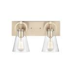 Harnell 15" Wide 2-Light Vanity Light - Champagne Gold