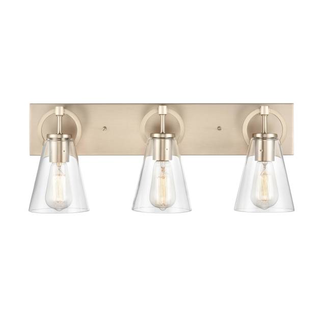 Harnell 23" Wide 3-Light Vanity Light - Champagne Gold