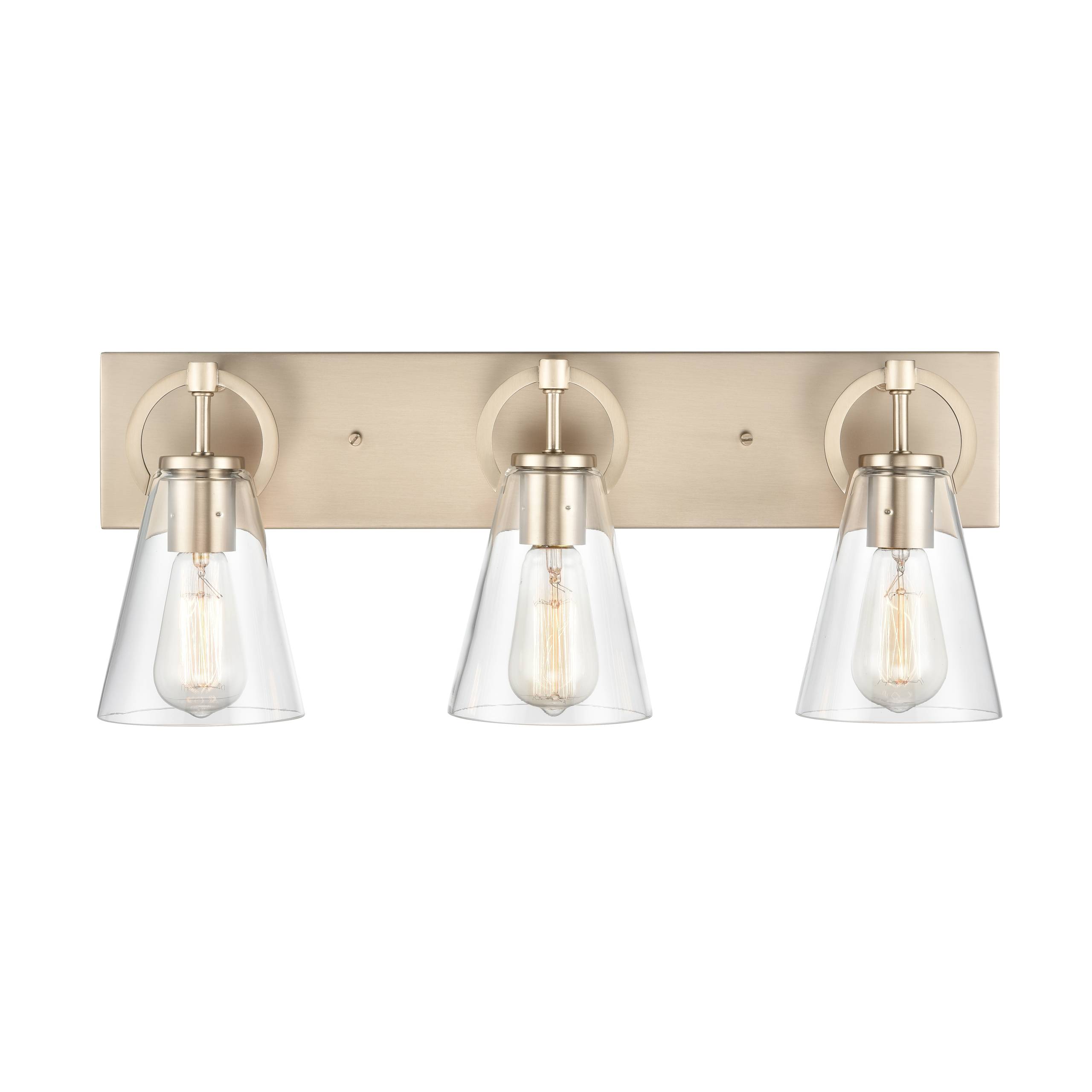 Harnell 23" Wide 3-Light Vanity Light - Champagne Gold