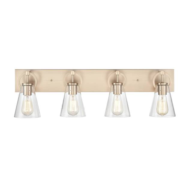 Harnell 31.5" Wide 4-Light Vanity Light - Champagne Gold