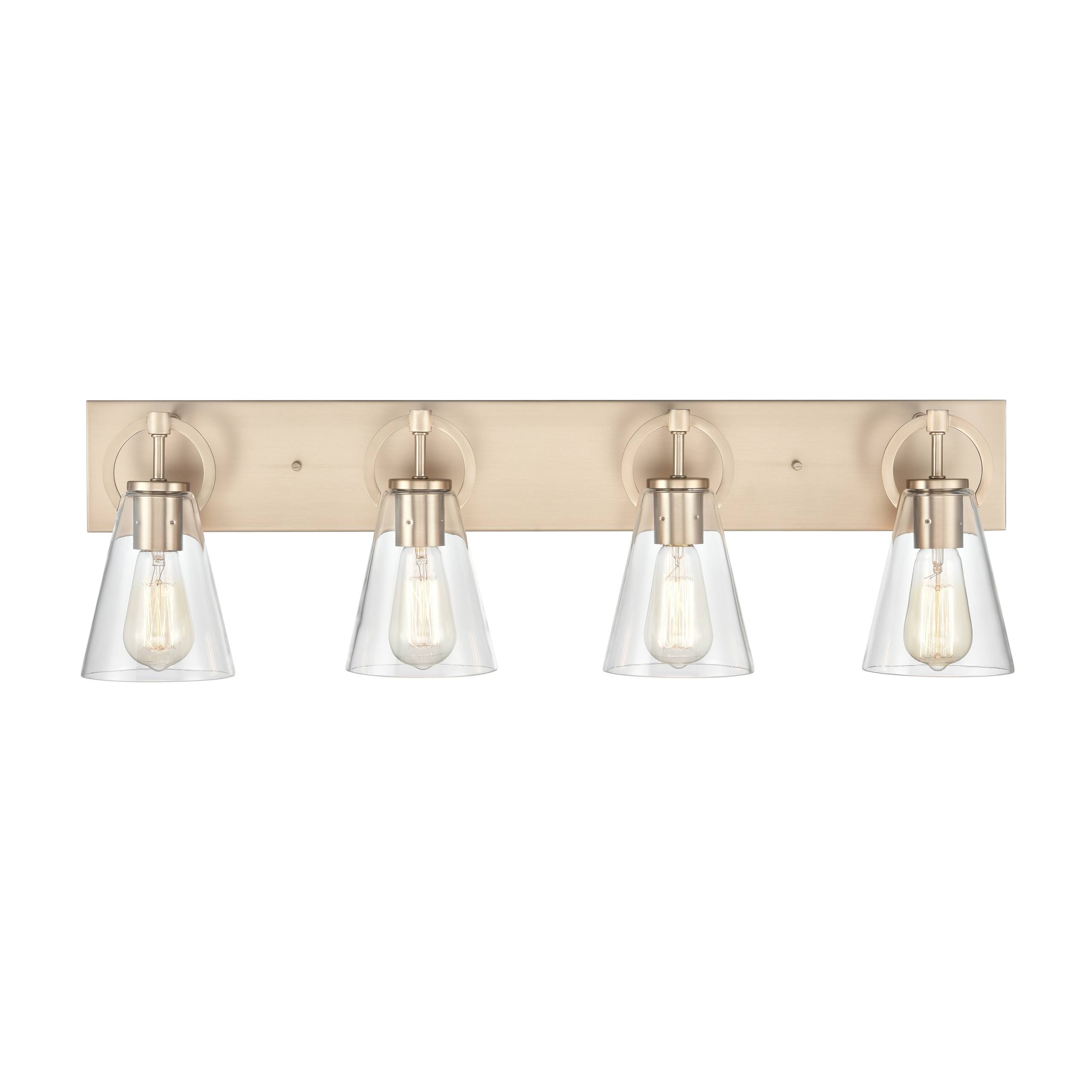 Harnell 31.5" Wide 4-Light Vanity Light - Champagne Gold
