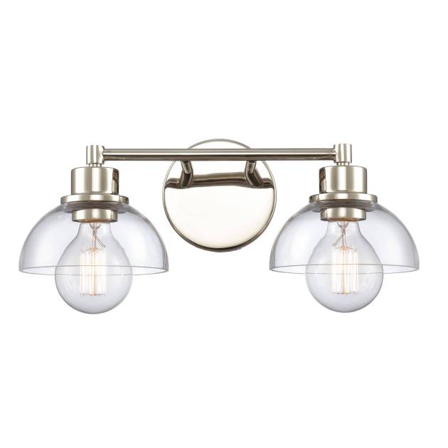 Julian 16'' Wide 2-Light Vanity Light - Polished Nickel